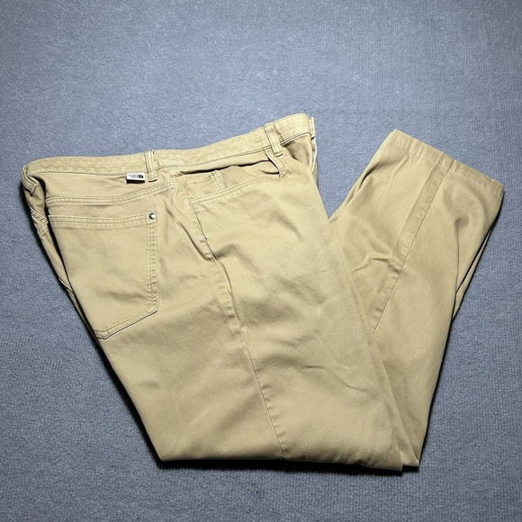 The North Face Mens Straight Leg Jeans Size 36x27 Khaki Outdoors Camping Preppy - Picture 1 of 9